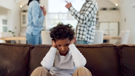 divorce, fear and a boy with parents fighting