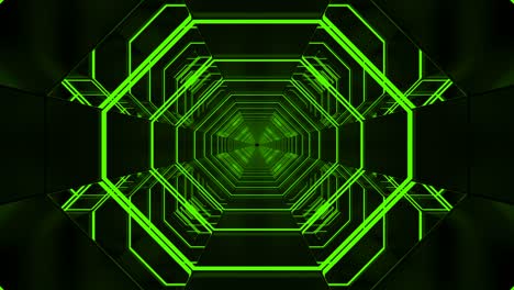 technological looped abstract background hallway