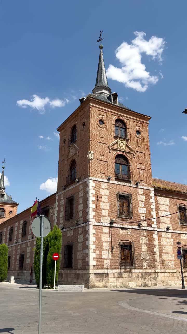 Historic tower of the Faculty of Philosophy under blue sky