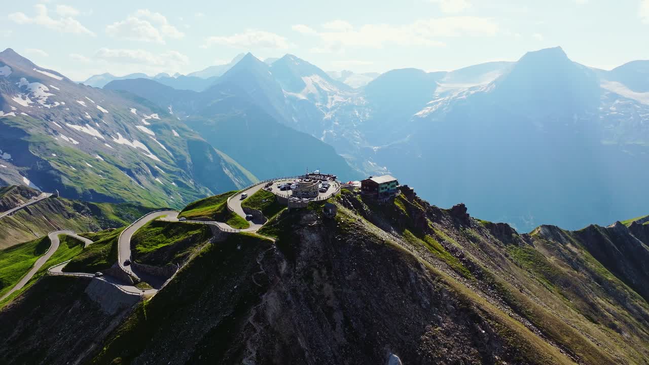 Grossglockner high alpine road, dramatic alpine views in stunning clear light