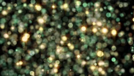 festive background with animated particles.