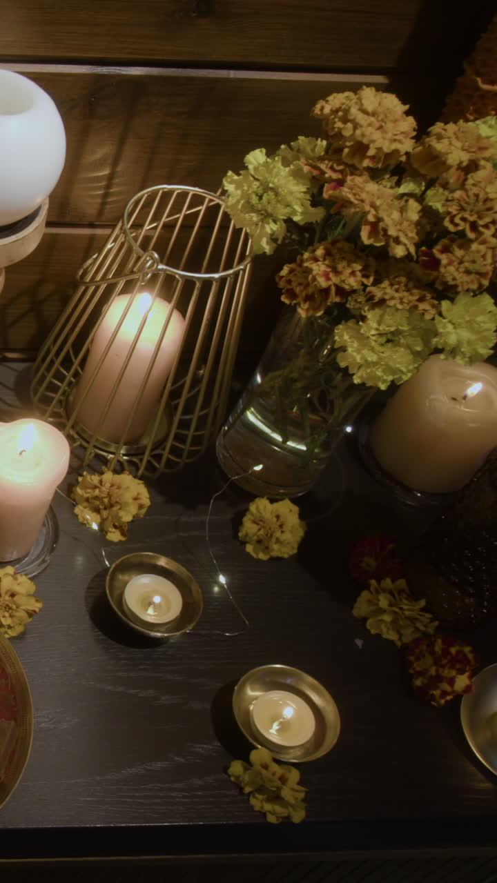 Diwali Celebration with Ganesha and Candles