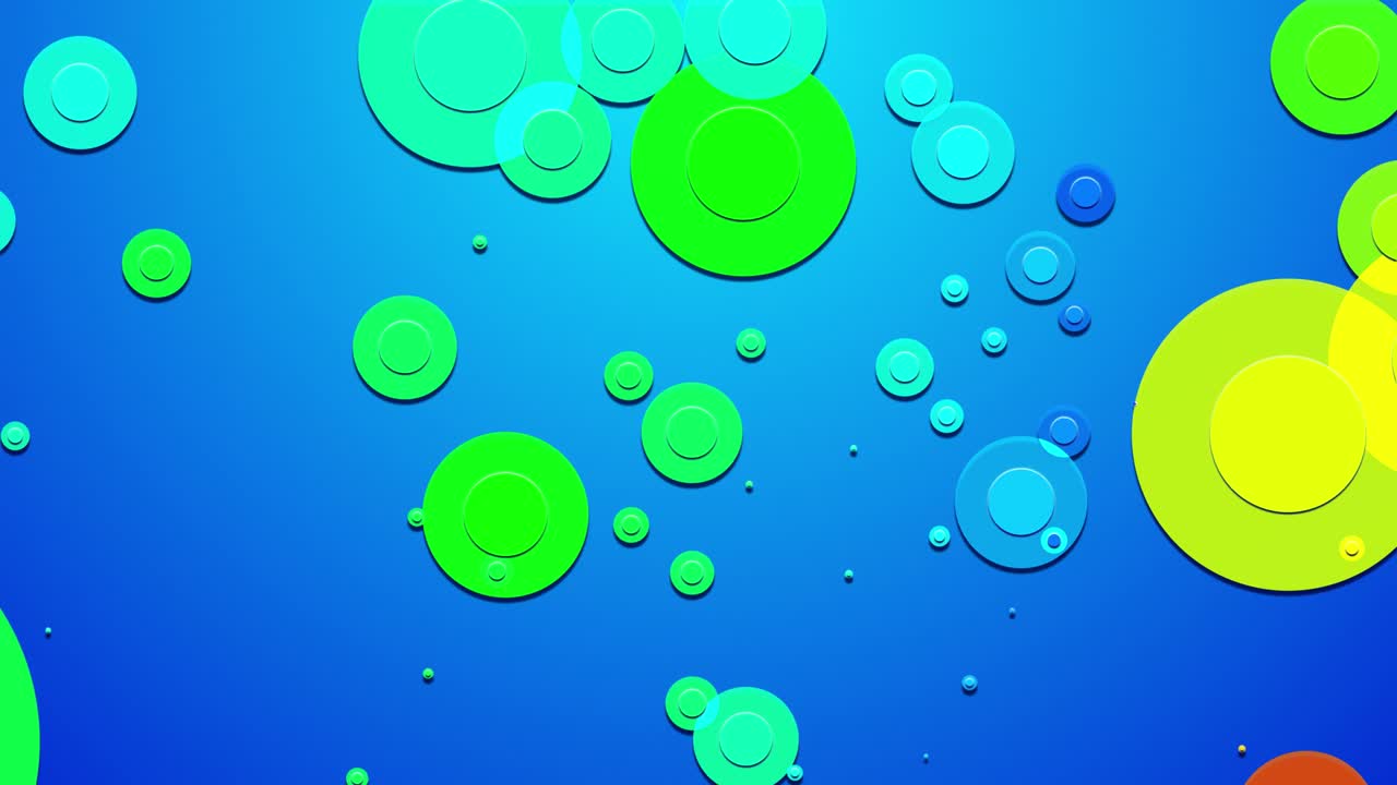 simple abstract 4k looped flat style background with circles that change their size, overlap each othe. Minimalist simple clean design. Luma matte as alpha channel 12