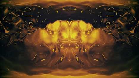 deep golden liquid honey formation looping background