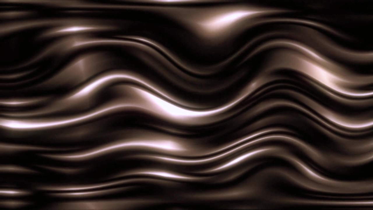 Onde astratte fluide marrone scuro con riflessi scintillanti