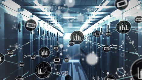 Animation-of-network-of-connections-with-icons-over-computer-servers