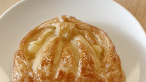 sweet puff pastry with custard filling