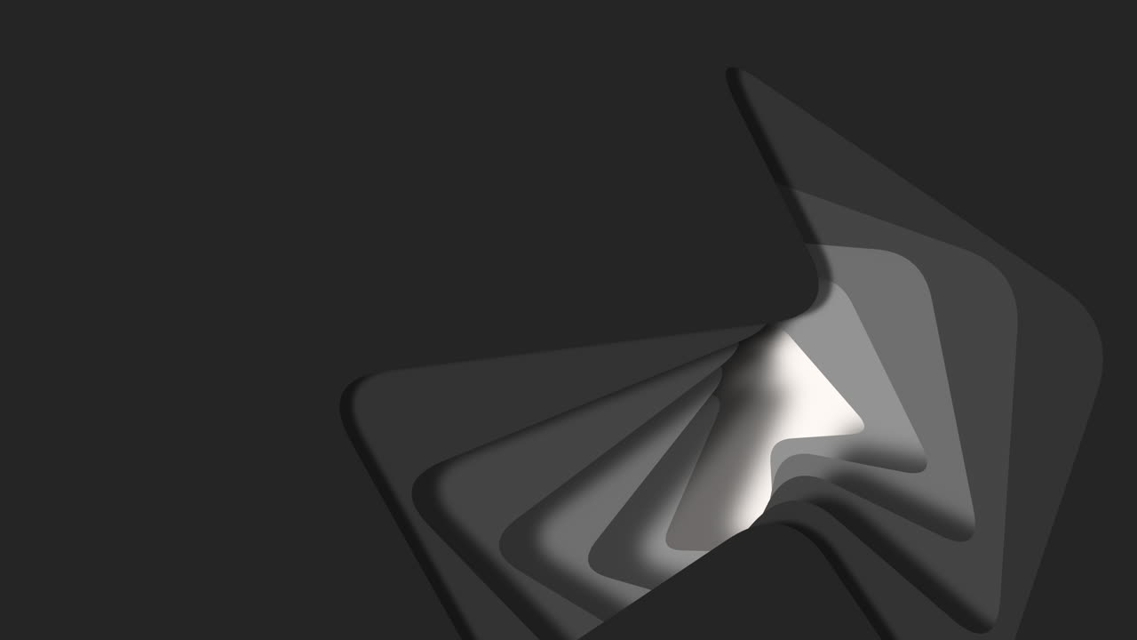 Elegant curved design element in classic black and white