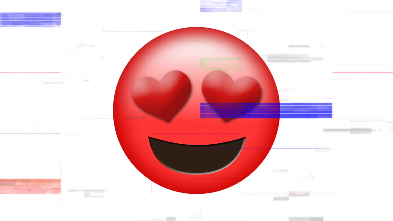 심장 모양의 눈을 가진 미소 짓는 이모지