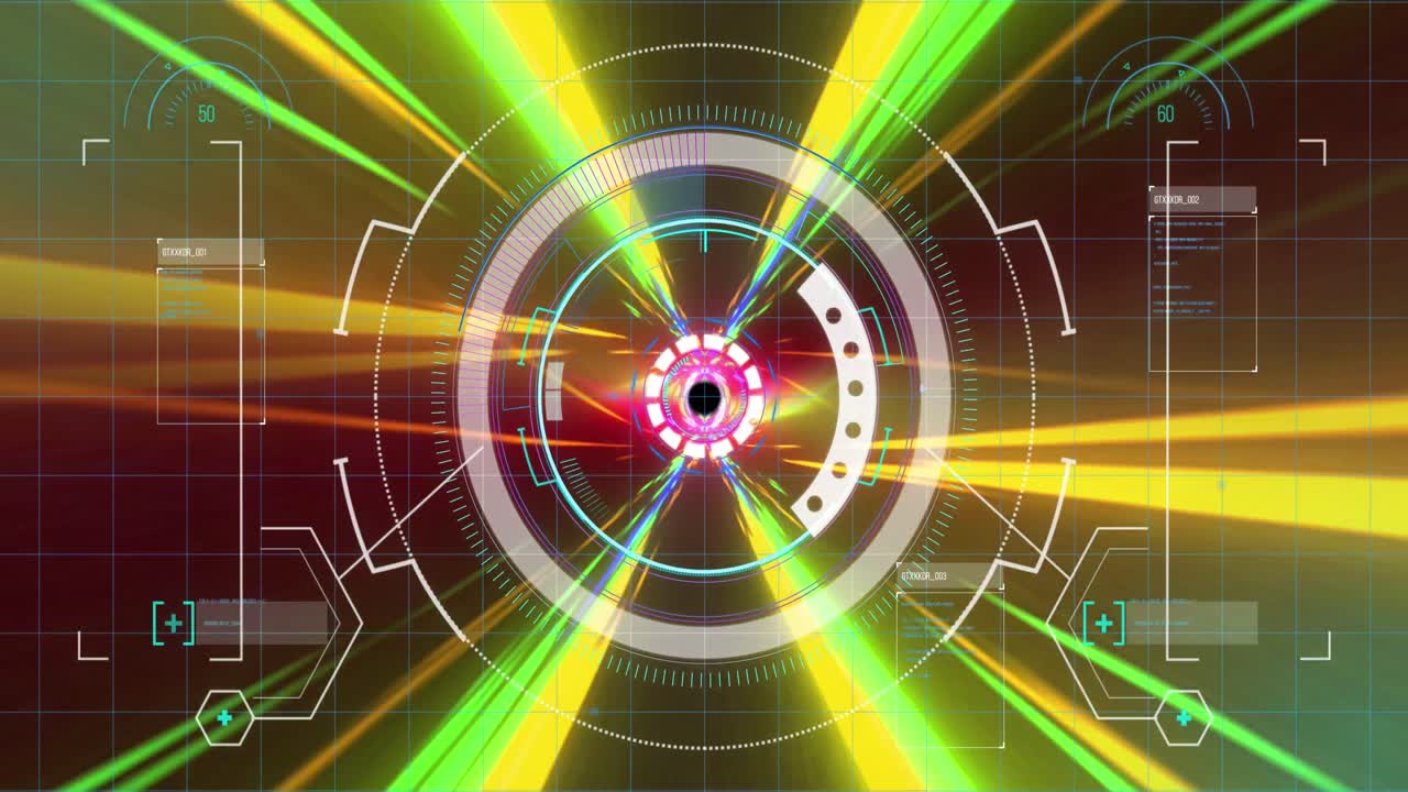 범위 스캐닝, 아이콘 및 데이터 처리의 애니메이션