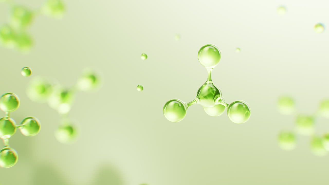 Transparent green molecules background, 3d rendering | Premium Stock ...