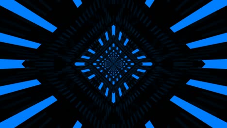 túnel de fondo brillante con bucle azul