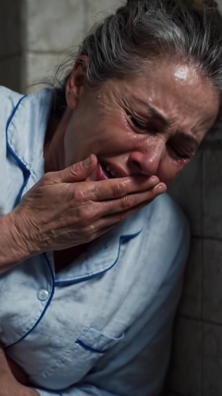 Um Momento Angustiante de Agonia: Uma Jornada Emocional Retratada Através das Expressões de uma Mulher com Dor, Capturando Tristeza Pura e Vulnerabilidade em Sequências Íntimas