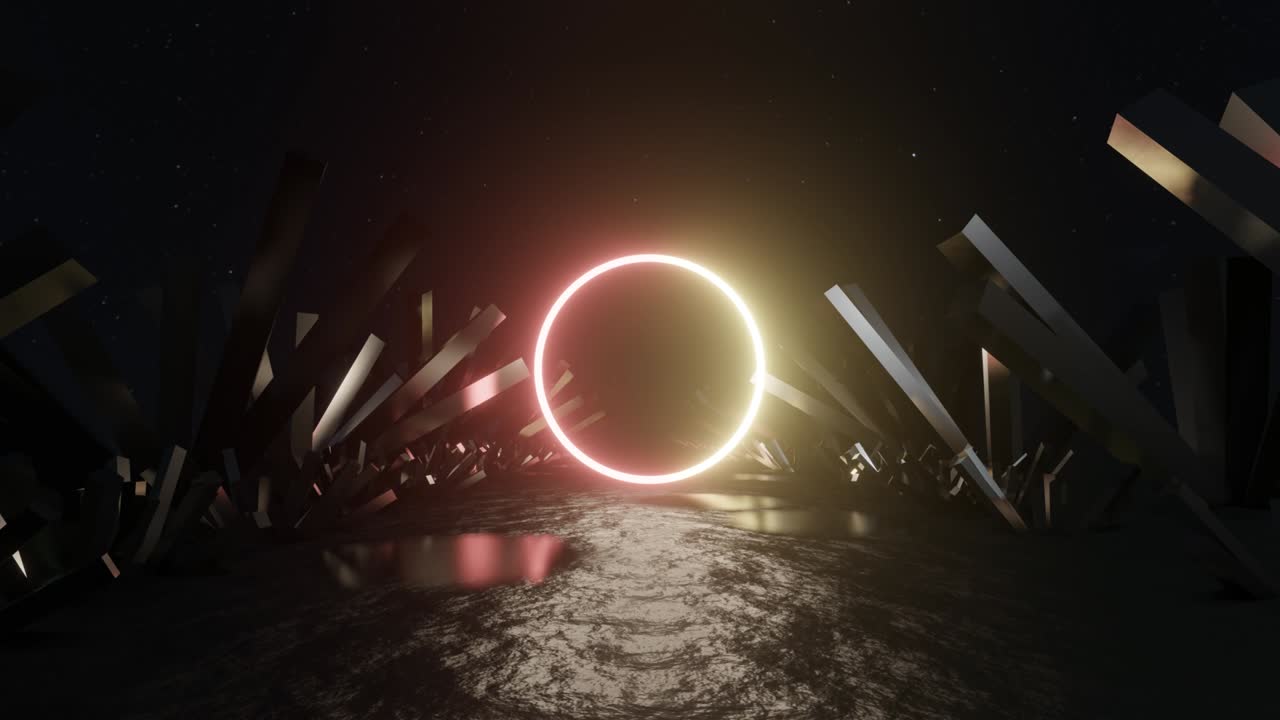 imágenes de video de neón abstractas.