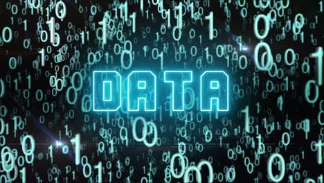 concepto de datos dorados con código digital