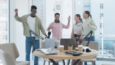 radio, presenter and media team dance
