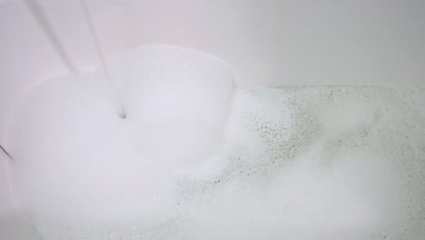 bathroom foam in the bathroom