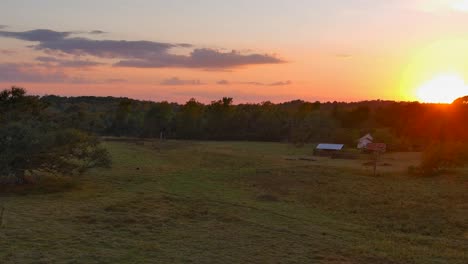 Drohnenvideo-Des-Sonnenuntergangs-In-Texas