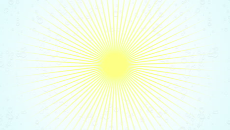Yellow-sun-rays-on-white-gradient