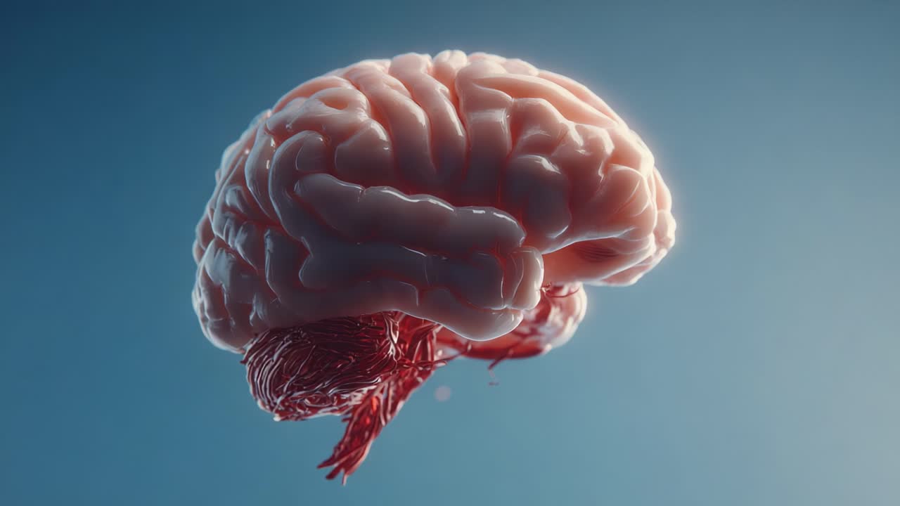Exploring the Human Brain: A Close-Up View of Its Intricate Structure and Complex Anatomy in Stunning 3D Visual Representation