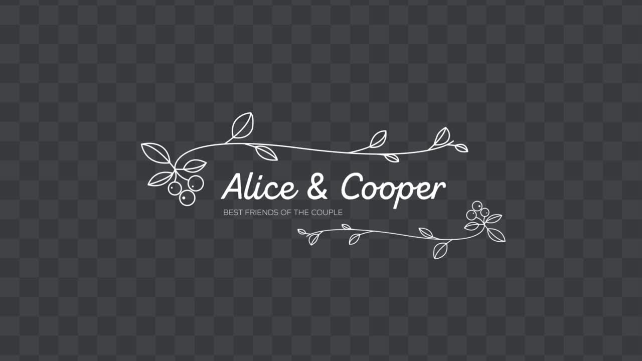 Wedding Lower Third 08 Adobe After Effects 2023 Resolution 3840×2160