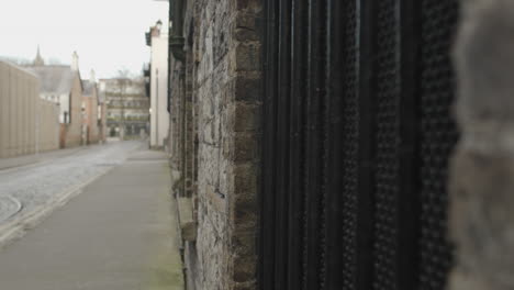 an old, empty dublin street