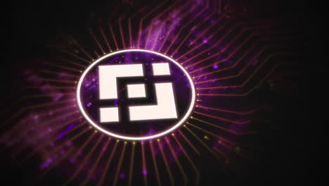 Futuristic digital background highlighting advanced cryptocurrency and encryption technology, featuring blockchain networks and secure cryptographic systems : Binance, BNB