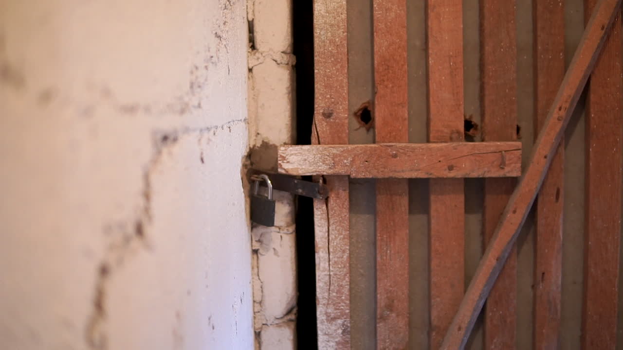 오래 된 집 인테리어의 클로즈업