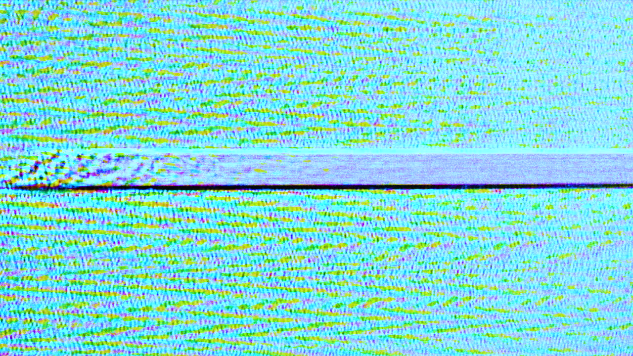 그리고 글리치 배경의 파란색 타이틀을 구독합니다. 레트로 vhs 스타일입니다.