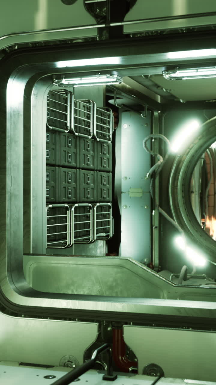 미래의 우주선 인테리어