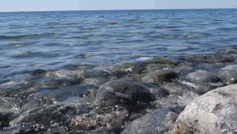 ocean view from stone beach