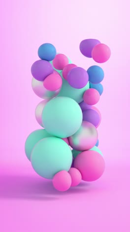 abstract pastel spheres