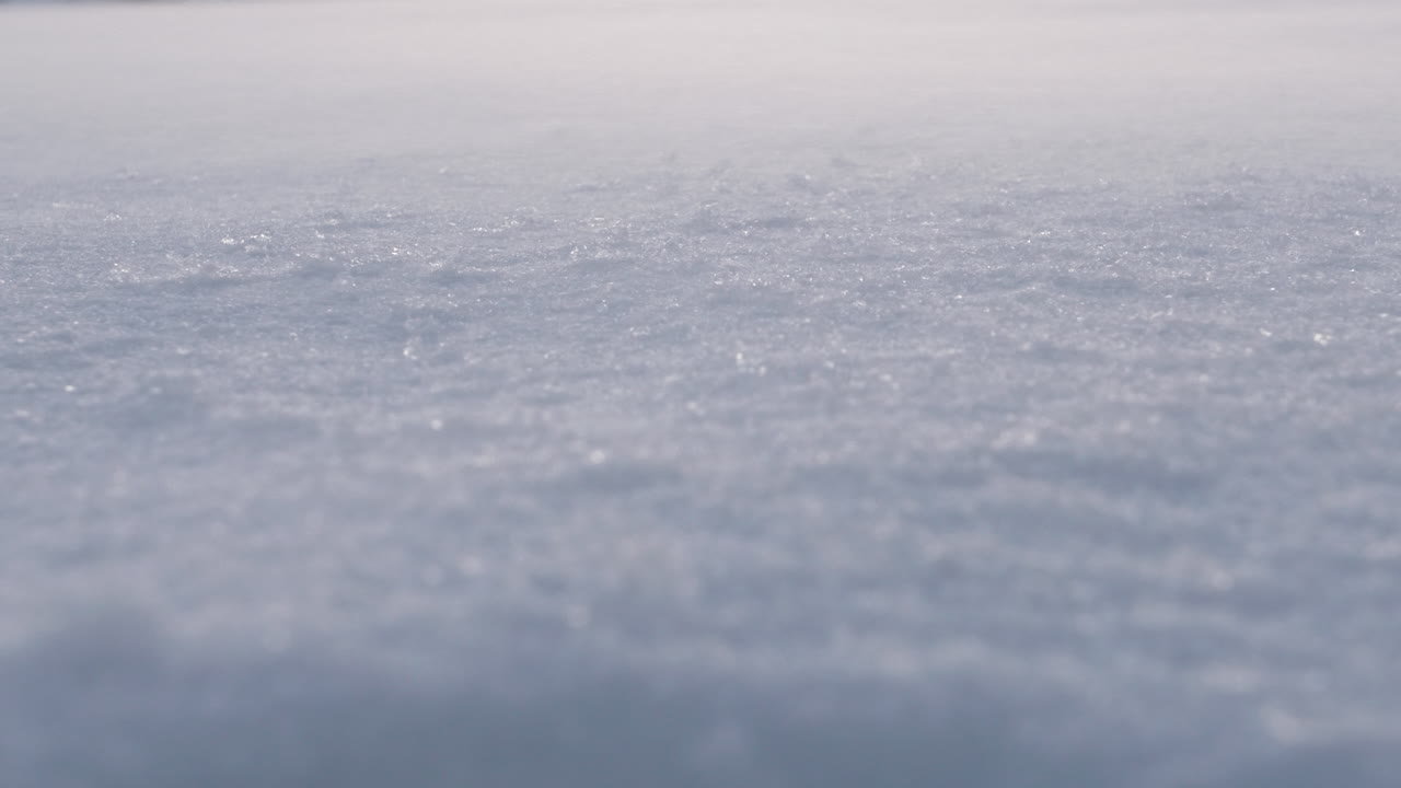 Wind blowing over snowy surface