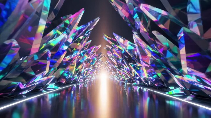 Iridescent Crystal Tunnel