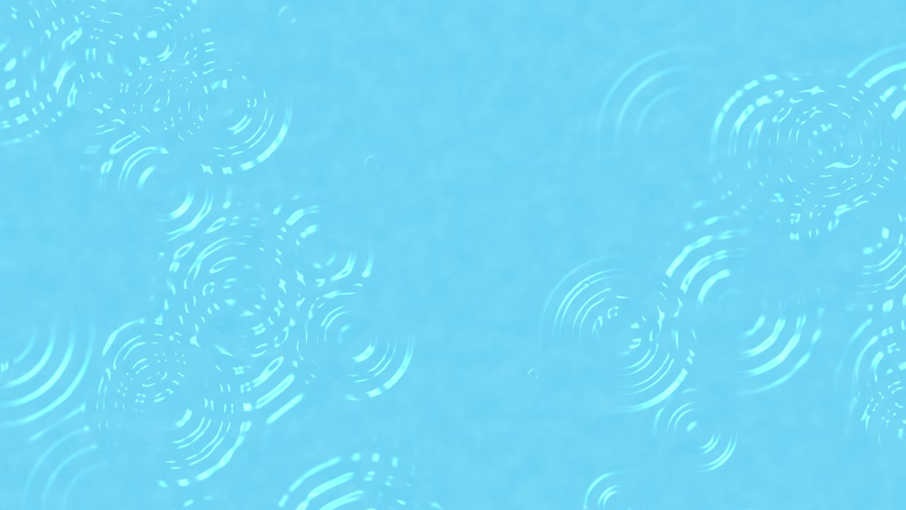 밝은 파란색 배경에 비 물결 애니메이션