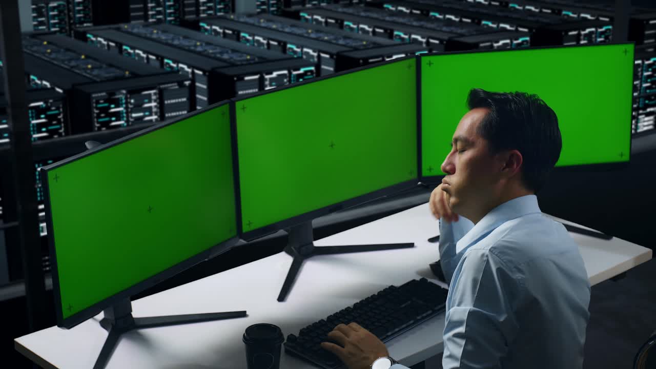 è un professionista che lavora in una sala server