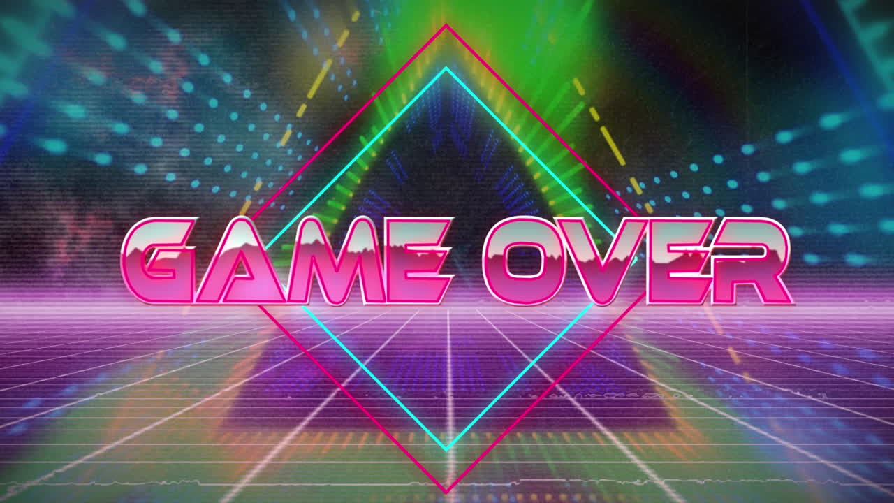 animación del juego en el espacio abstracto digital