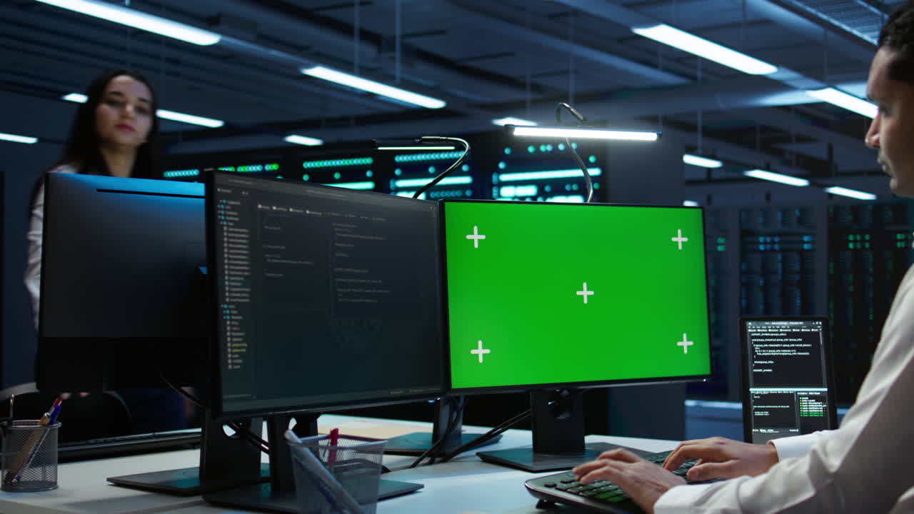 администратор использует макет блокнота в серверном узле