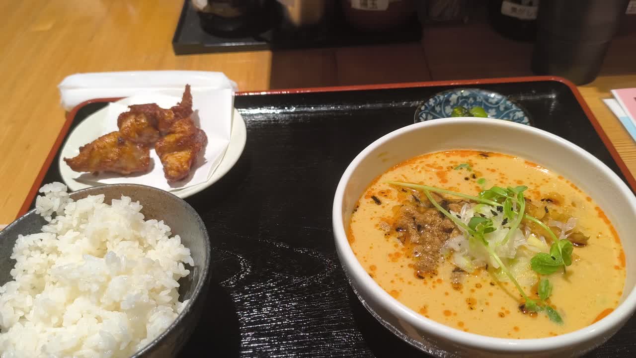 Ramen Close Up in Vintage Japanese Restaurant