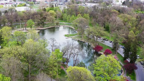 aerial orbit of long's park in lancaster pa