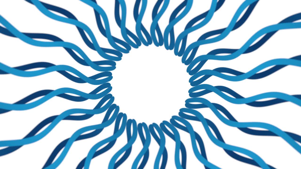광선과 파동 파란색 애니메이션 배경