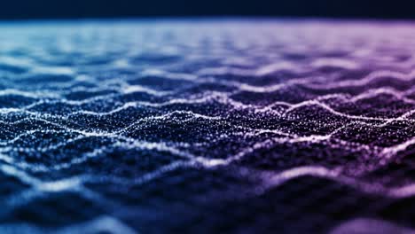 captivating visual representation of flowing waves created by particles in a dynamic digital space, showcasing light interactions in stunning detail