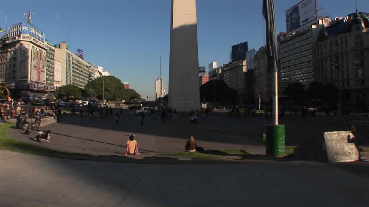 buenos aires argentina capitolio nuevo de julio intersección obelisco
