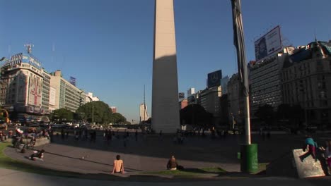 Buenos-Aires-Argentina--Capitol-Nuevo-De-Julio-Intersection--Obelisk