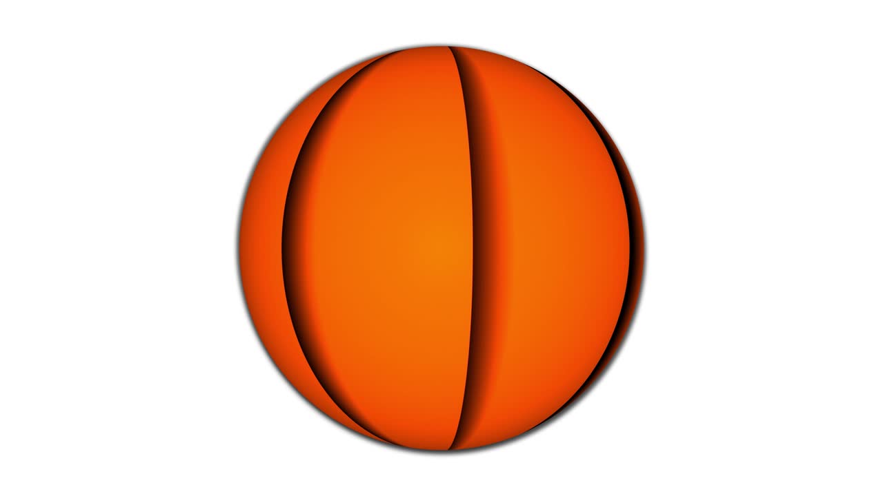 アブストラクト スフェア スペア アニメーション オレンジ色 ストライピング ストライプ