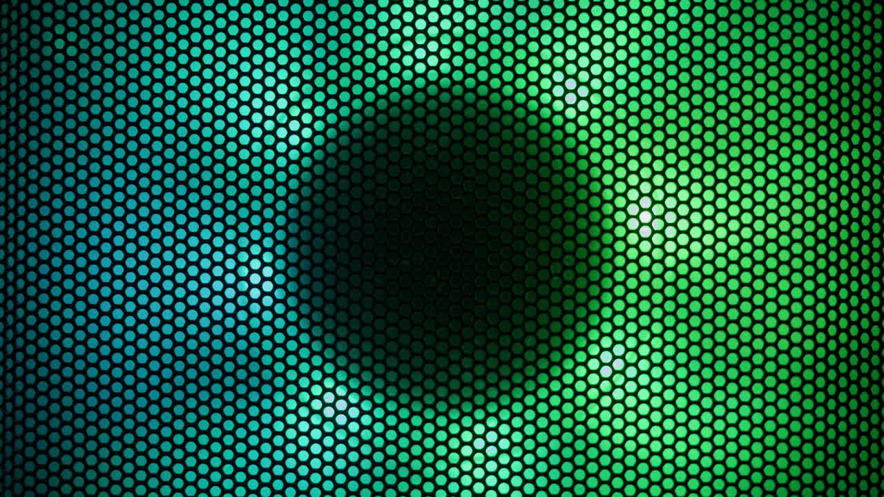 Speaker Grill with Illuminated Dots