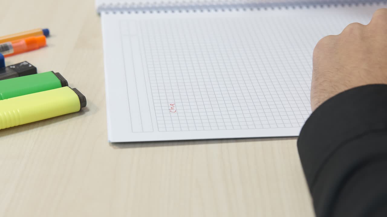 숙제 클로즈업 쓰기