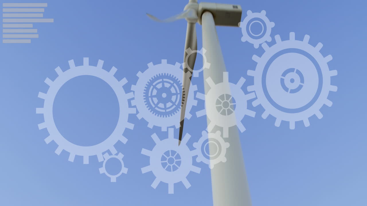 transmisión de energía de las turbinas eólicas 4k