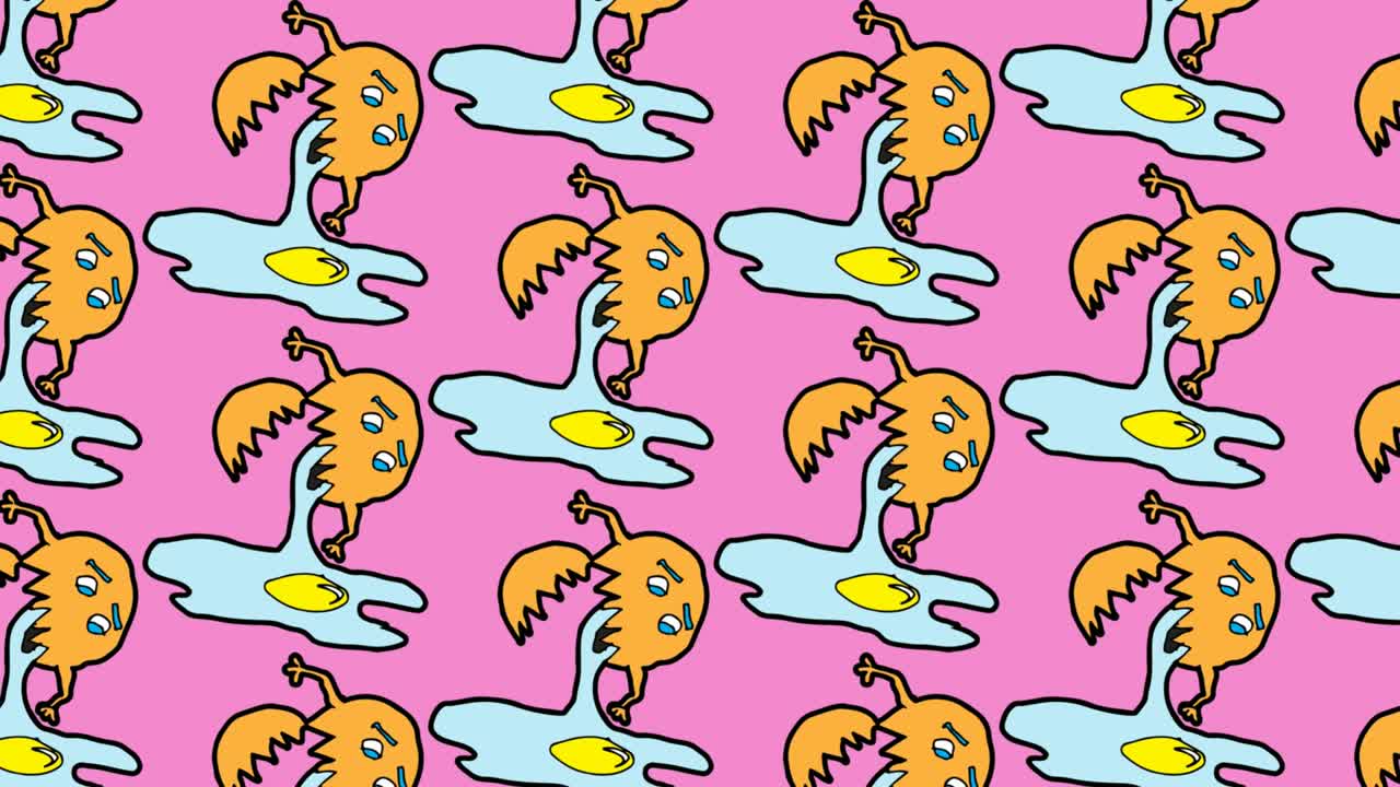 아이들은 김 달의 테마로 팝 아트 시엄리스 배경을 그립니다.