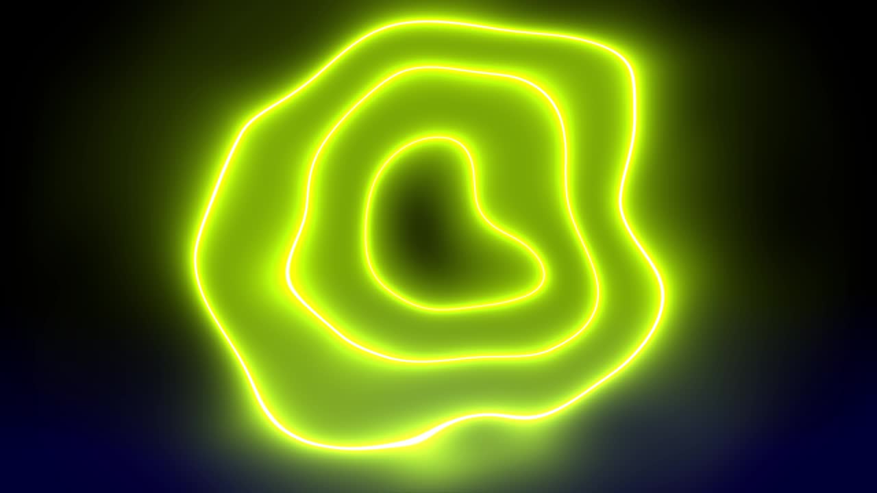 distorsión del círculo de neón animación brillante gráficos de movimiento